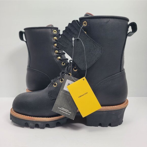 Chippewa Paladin Women's Black Leather Logger Boots 73050 US Size 8.5W NWT - Picture 6 of 11